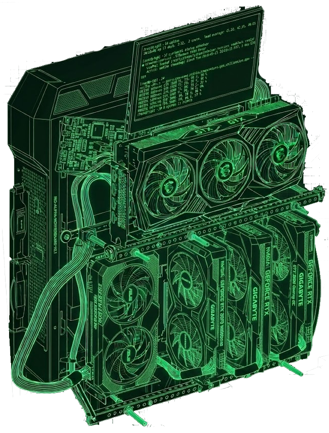 Messy Dave GPU rig